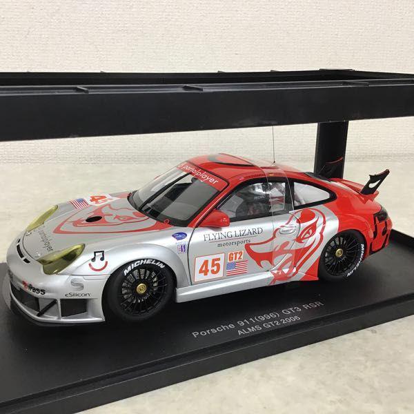 破損 オートアート 1/18 ポルシェ911 996 GT3 RSR ALMS GT2 2006 ＃45
