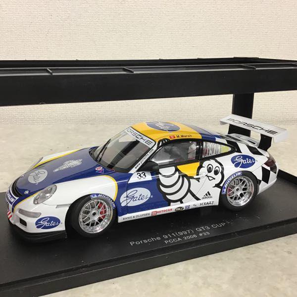 オートアート 1/18 ポルシェ911 997 GT3 CUP PCCA 2006 ＃33 /ミニカー