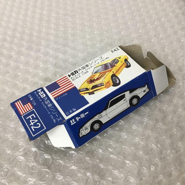 トミカ外国車シリーズ　ボンディアックファイアーバードトランザムscale1/97 トミー 青箱トミカ 外国車シリーズ ポンティアック ファイアーバード