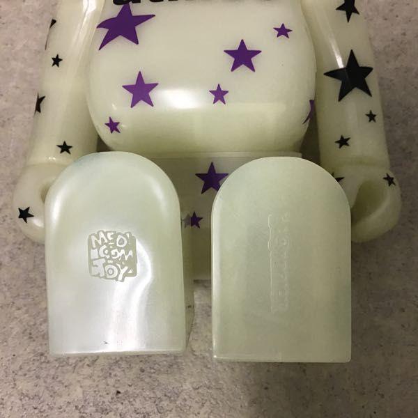 メディコム・トイ BE@RBRICK ATMOS CRAZY STAR WHITE 100% & 400