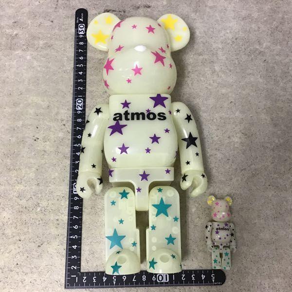 MEDICOM TOY - ATMOS CRAZY STAR 蓄光 ベアブリック BE@RBRICK メディコム・トイ BE@RBRICK ATMOS CRAZY STAR WHITE 100% & 400