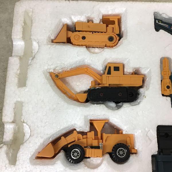 欠品 旧タカラ ダイアクロン 建設車ロボ ビルド合体 6体セット
