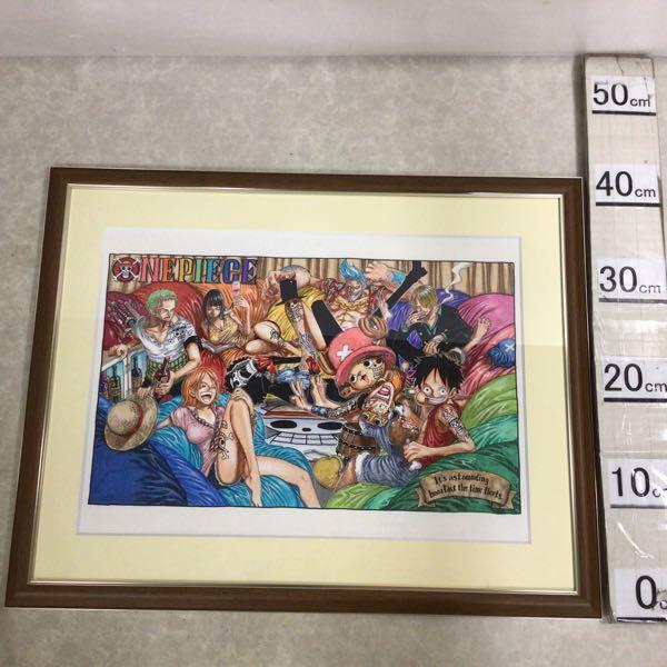 アニメムック　尾田栄一郎 複製原画 ONE PIECE 『-It’s astounding how fast the time fleets.-Ver.』 〔額装付き〕 ONE PIECE 複製原画 It's astounding how fast the time fleets