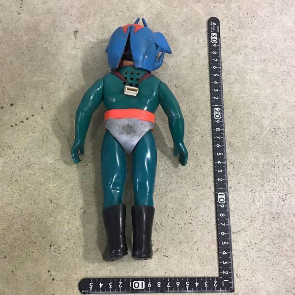 デビルマン　ソフビ　面とれ　旧バンダイ　 ビンテージ　激レア ソフビ 当時物 デビルマン 面取れ マスク取れ 旧バンダイ 永井豪