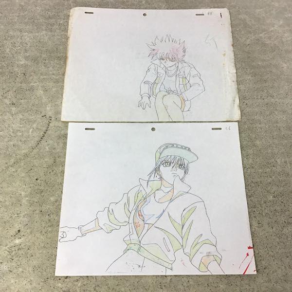 セル画 サイバーフォーミュラ 新条直輝 大判 横長 セル画 線画 新世紀GPXサイバーフォーミュラ 城之内 みき 新条
