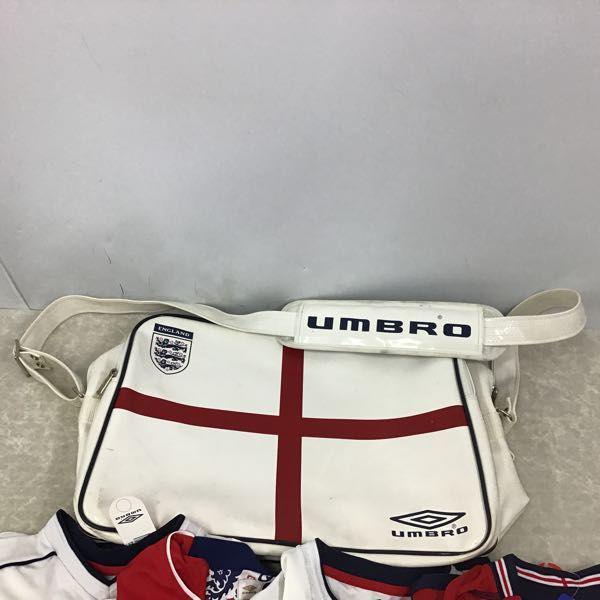 UMBRO イングランドエナメルバッグ 元日本代表サイン入り 超希少 アンブロ イングランド代表 エナメルショルダーバッグ