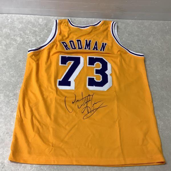 ロサンゼルス・レイカーズ ＃73 デニス・ロッドマン サイン入り