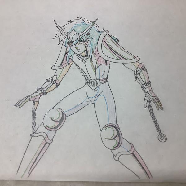 1円～ セル画 下絵 聖闘士星矢 アンドロメダ瞬 A4