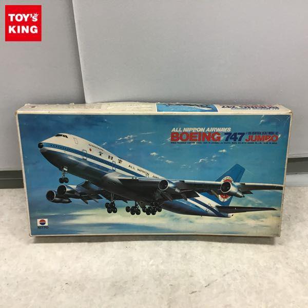 1円〜 □ ニットー 1/100 全日空 ジャンボ ボーイング 747