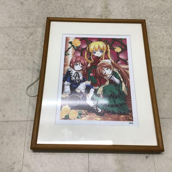 額装 複製原画 桃華月憚、ローゼンメイデン 蒼星石 翠星石、真紅