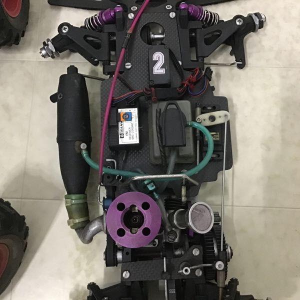 訳あり ジャンク RC シャーシ タイヤ KO PROPO ZX-300アンプ サンワ