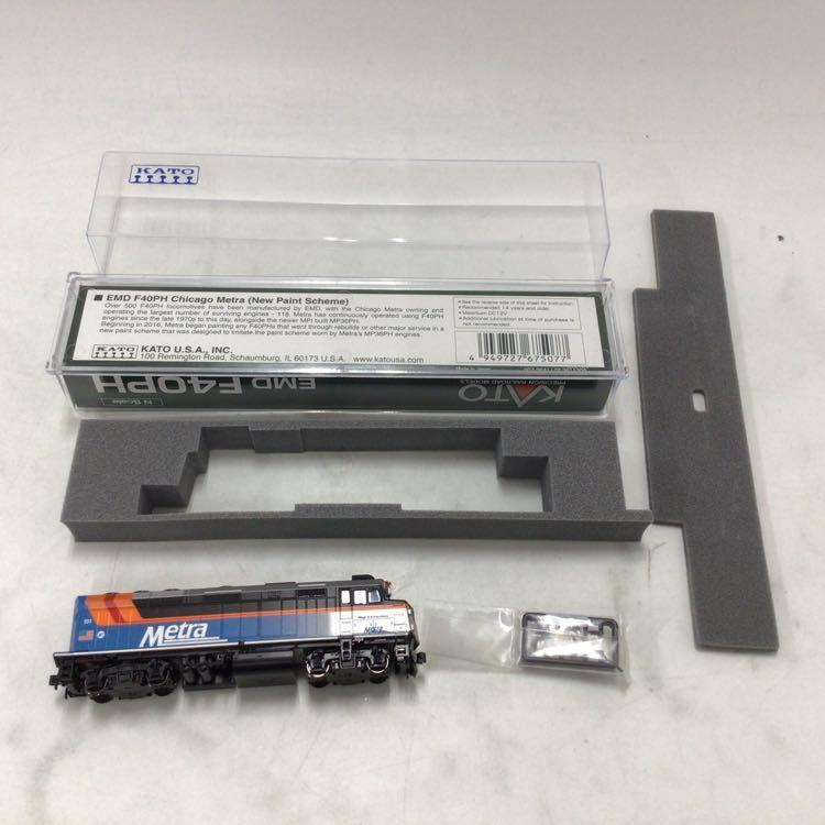 動作確認済み KATO Nゲージ 176-9106 F40PH Chicago Metra New Paint