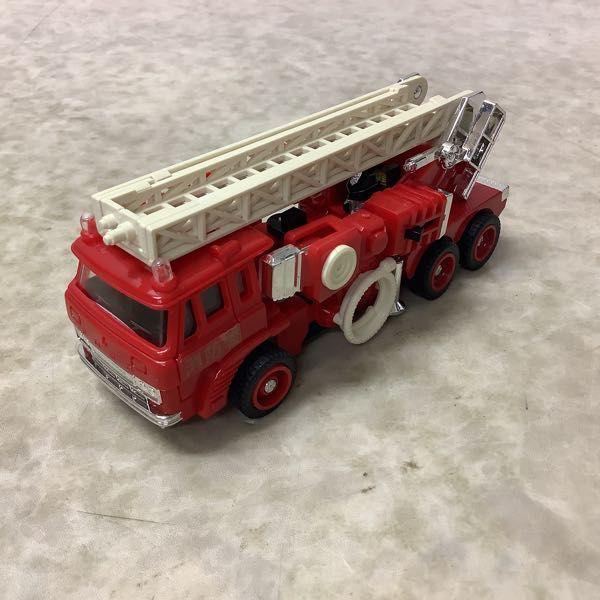 ダイアクロン カーロボット No 10 消防自動車高層ビル用ハシゴ車 1983 欠品 旧タカラ ダイアクロン カーロボット No.10 消防自動車 高層ビル