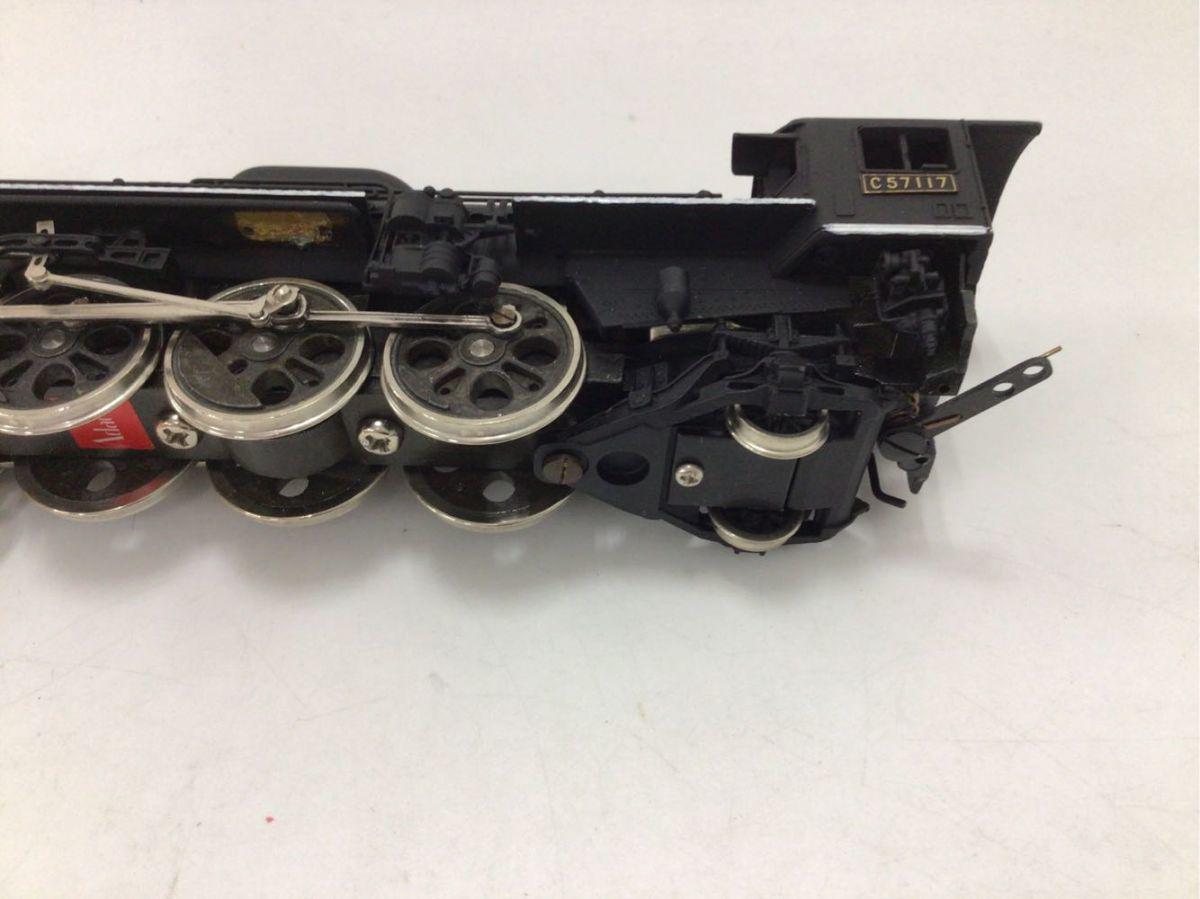 ジャンク Adachi HOゲージ JNR C57 門鉄型デフ No.1004 蒸気機関車