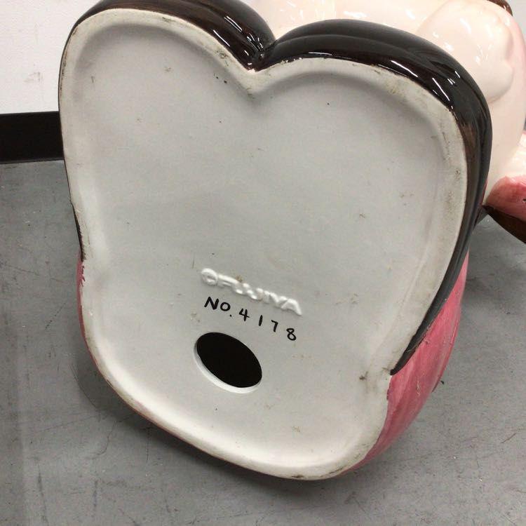 ジャンボお座りペコちゃん　陶器　不二家　非売品 不二家 ジャンボペコちゃん人形 陶器製 非売品 - メルカリ