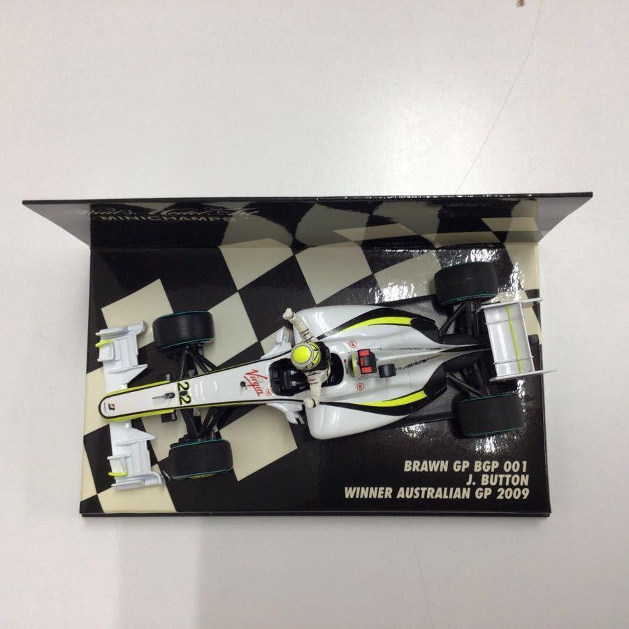 【サイン入り】　ジェンソン•バトン　BRAWN GPミニカー ブラウン GP BGP001 ジェンソン・バトン WRチャンピオン 2009