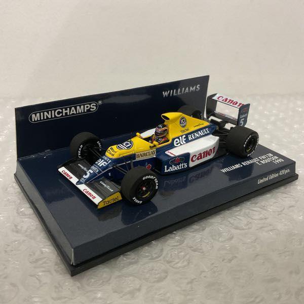 破損 ミニチャンプス 1/43 Williams Renault FW13B T.BOUTSEN 1990