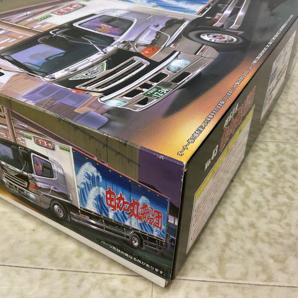 絶版 アオシマ 1/32 4tデコトラ　由加丸船団　未組み立て 美品 1/32 爆走デコトラ列伝4t・4t 2 椎名急送 由加丸船団 (保冷車