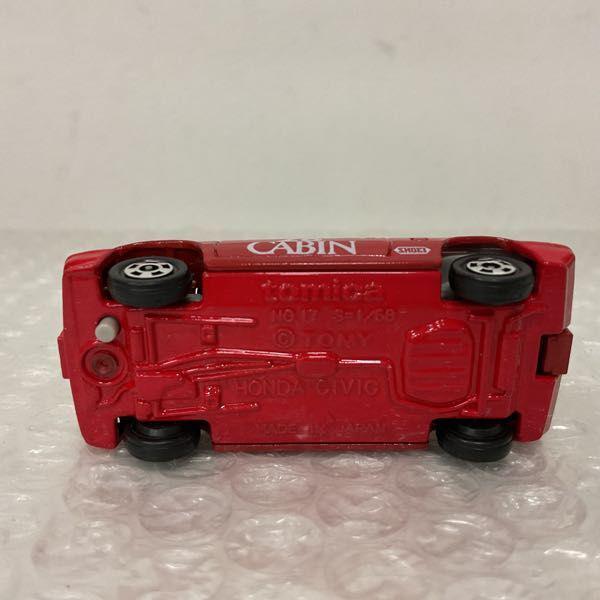 希少品　トミカ赤箱ホンダシビック3ドア「28 CABIN」 ミニカーショップ ケンボックス トミカ 赤箱(日本製)☆17-5-9