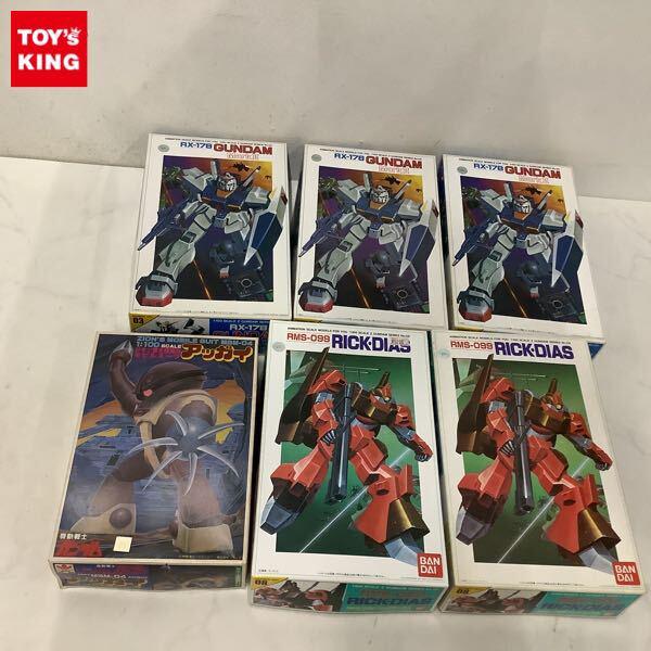 1円〜 バンダイ 1/100 リックディアス、ガンダム マークII、アッガイ
