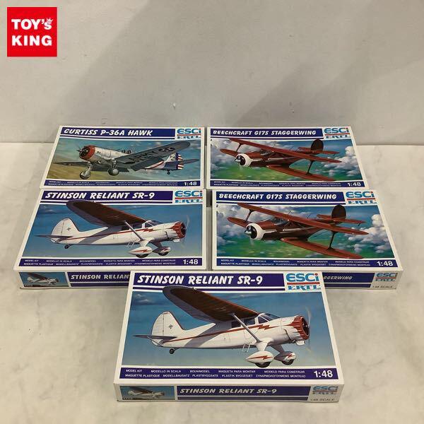 1円〜 ESCi ERTL 1/48 BEECHCRAFT G17S STAGGERWING STISON RELIANT SR-9