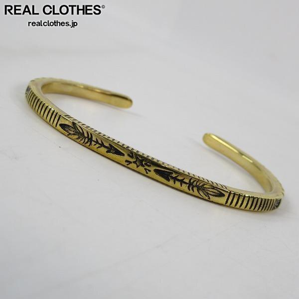実際に弊社で買取させて頂いたNavajo/ナバホ族 ERICKA NICOLAS BEGAY バングル ゴールド /UPK