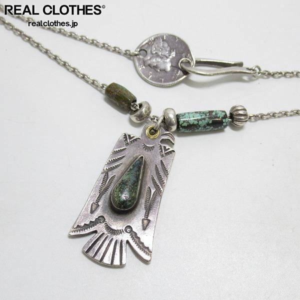 実際に弊社で買取させて頂いたLARRY SMITH/ラリースミス サンダーバード/石付き コインエンドチェーン/ネックレス /UPK