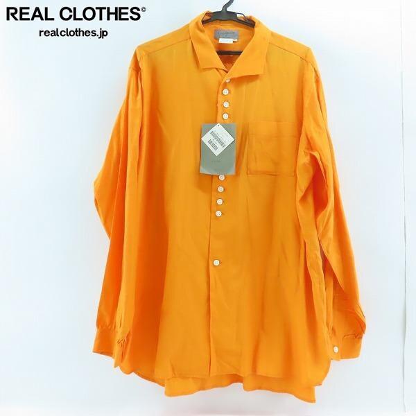 実際に弊社で買取させて頂いた☆【未使用】Yohji Yamamoto POUR HOMME/ヨウジヤマモト プールオム シルク混 長袖 シャツ HI-B26-404/M