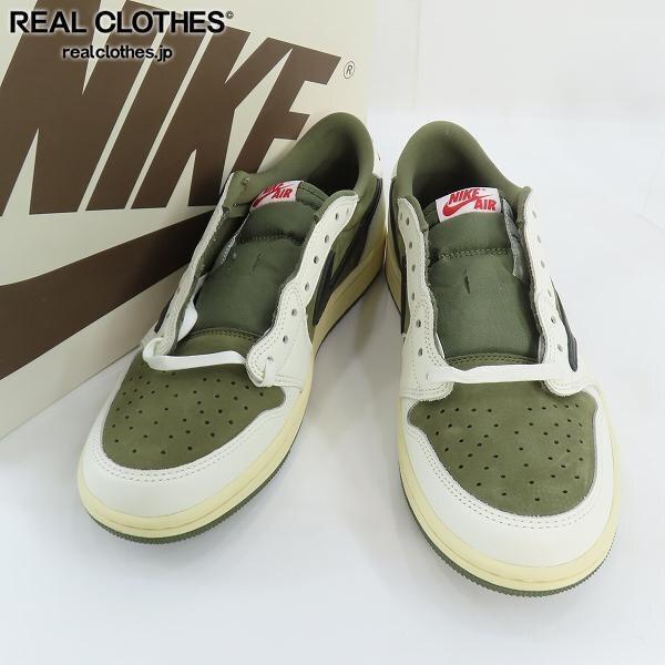 実際に弊社で買取させて頂いたNIKE×Travis Scott/ナイキ×トラヴィススコット AIR JORDAN1 LOW OG SP ミディアムオリーブ DM7866-200/27.5 /080