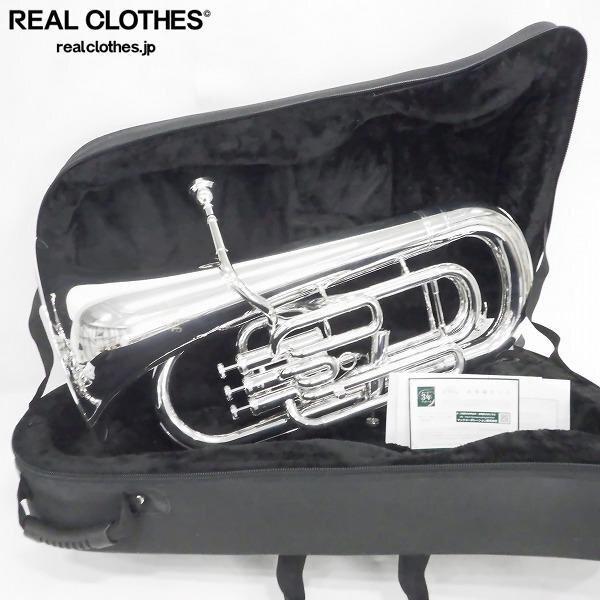 実際に弊社で買取させて頂いた★J.Michael/J マイケル EU-1700S ユーフォニアム シルバー セミハードケース付 同梱×/170