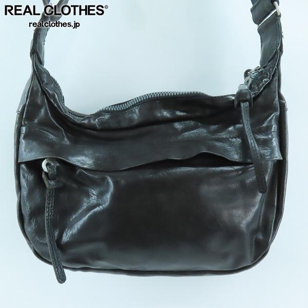 実際に弊社で買取させて頂いたISAMU KATAYAMA BACKLASH/イサムカタヤマ バックラッシュ レザー ショルダーバッグ バナナバッグ