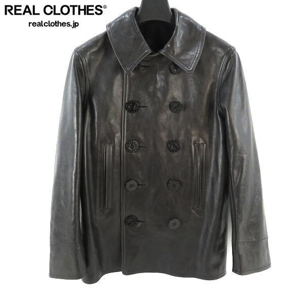 実際に弊社で買取させて頂いた☆BUZZ RICKSON'S/バズリクソンズ WILLIAM GIBSON COLLECTION Type BLACK LEATHER PEA COAT/レザー Pコート BR80620/38