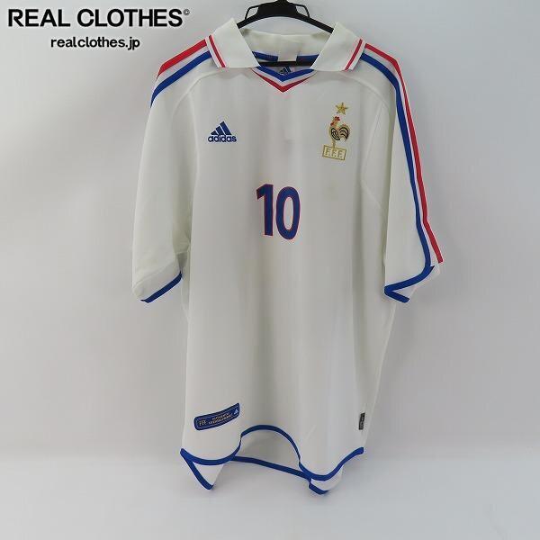 実際に弊社で買取させて頂いた☆adidas/アディダス フランス代表 2000年 #10 ジダン ホーム レプリカユニフォーム 4XO /UPK