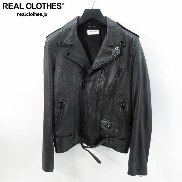 実際に弊社で買取させて頂いた☆SAINT LAURENT PARIS/サンローラン 羊革 クラシックモーターサイクル ライダースレザージャケット 443517 Y5NQ1/50