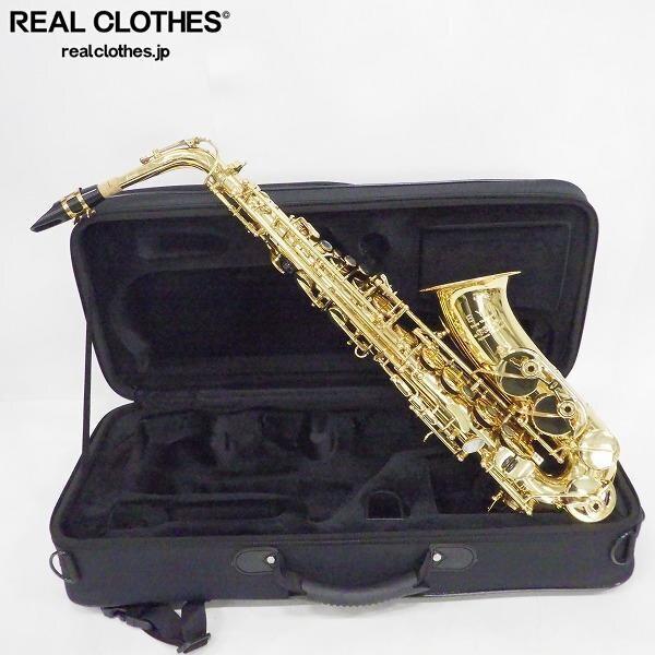 実際に弊社で買取させて頂いたEYS/イーワイエス Enjoy Your Sound EAS-01 アルトサックス ゴールド 彫刻有り セミハードケース付き 同梱×/D4X