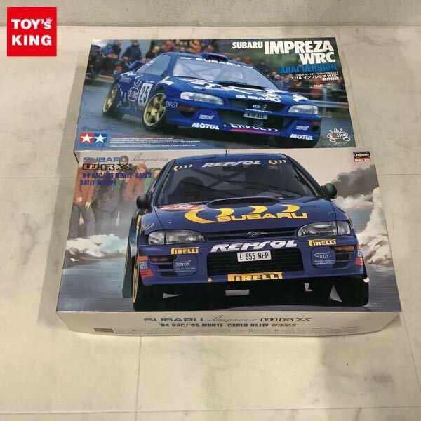 1円〜 ハセガワ 1/24 スバル インプレッサ WRX 1995 モンテカルロ ラリーウィナー タミヤ スバルインプレッサ WRC 新井仕様