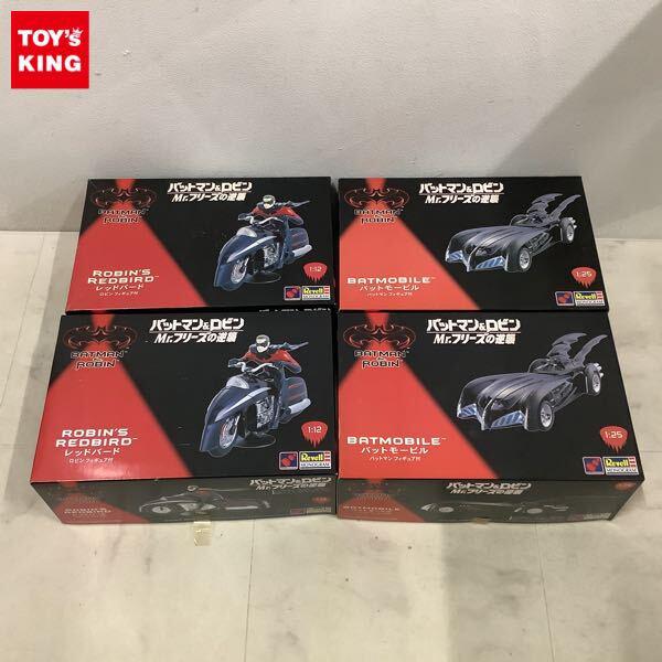 1円〜 レベル モノグラム バットマン&ロビン Mr.フリーズの逆襲 1/25 バットモービル 2点 1/12 レッドバード 2点