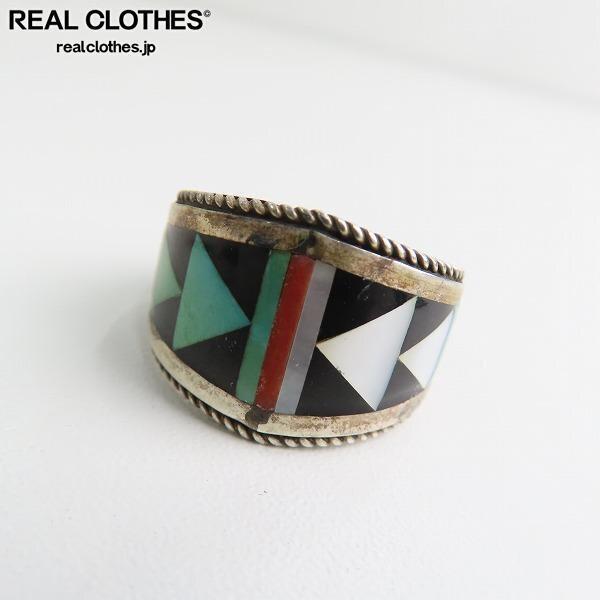 実際に弊社で買取させて頂いたZUNI/ズニ族 Bernard Cachini インレイリング/24号 /UPK