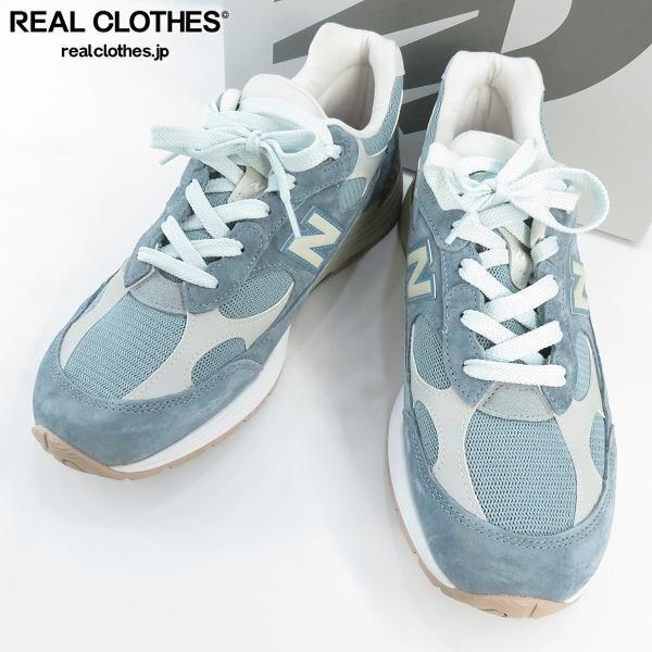 実際に弊社で買取させて頂いたNEW BALANCE/ニューバランス KITH/キス スニーカー/シューズ Aegean Blue/Shadow Gray U992KT/28.5 /080