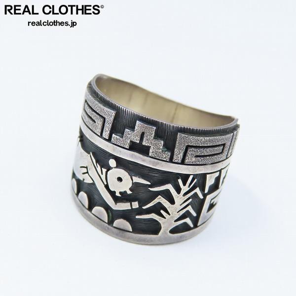 実際に弊社で買取させて頂いたHOPI/ホピ族 Berra Tawahongva/ベラ・タワホングヴァ作 スタンプワーク リング/26号 /UPK