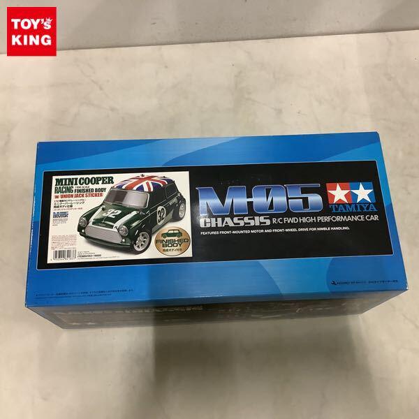 1円〜 タミヤ 1/10 電動RC FFレーシングカー ミニクーパーレーシング 完成ボディ仕様 ユニオンジャックステッカー付き