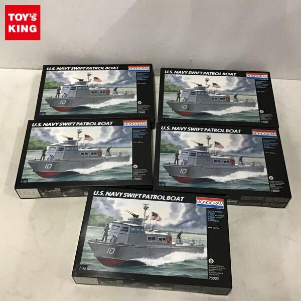 1円〜 モノグラム 1/48 U.S.NAVY SWIFT PATROL BOAT