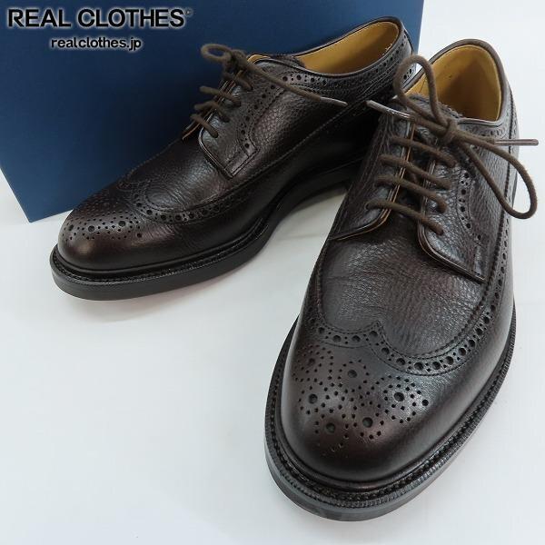 実際に弊社で買取させて頂いたJOE WORKS/ジョーワークス Long wing brogue/ウィングチップ レザーシューズ 純正シューツリー付