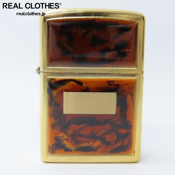 実際に弊社で買取させて頂いたZIPPO/ジッポー ヴィンテージ ゴールデン トータス べっ甲調 1977年製 /UPK