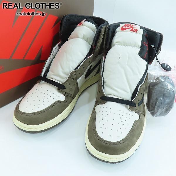 実際に弊社で買取させて頂いたNIKE×Travis Scott/ナイキ×トラヴィス AIR JORDAN 1 HIGH OG TS SP/エアジョーダン1 ハイ CD4487-100/26.5 /080