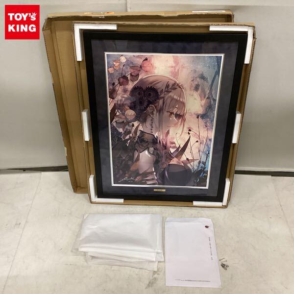 同梱不可□ 版画 アールビバン 深崎暮人 枯レ乙女 72/90 販売・買取