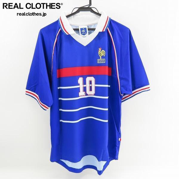 実際に弊社で買取させて頂いた☆【証明書付】フランス代表 1998年 #10 ジネディーヌ・ジダン サイン入り ユニフォーム/M