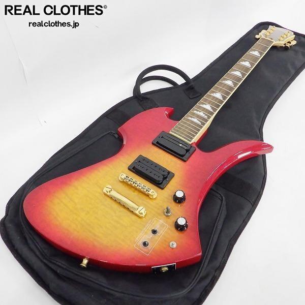 実際に弊社で買取させて頂いた★【ジャンク】Burny by FERNANDES/バーニー hideモデル Cherry Sunburst モッキンバードTypeサスティナー搭載ケース付