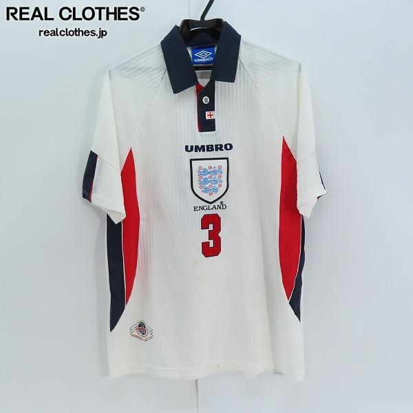 実際に弊社で買取させて頂いた☆UMBRO/アンブロ イングランド代表 1998 #3 レプリカ 半袖 ユニフォーム /UPK