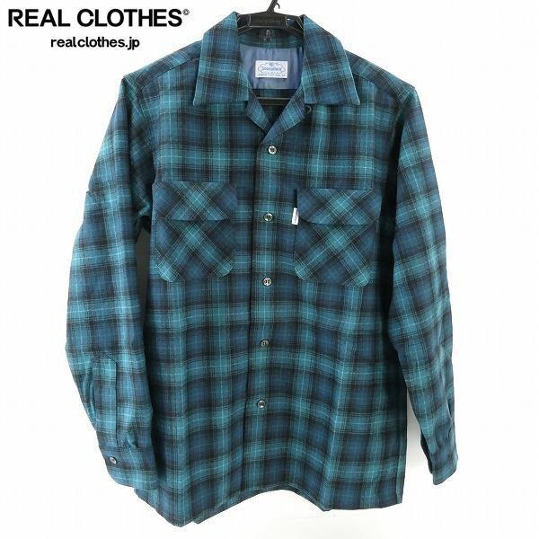 実際に弊社で買取させて頂いた☆SUBCULTURE/サブカルチャー WOOL CHECK SHIRT DEEP BLUE GREEN/ウールチェックシャツ SCTP-S2501/2